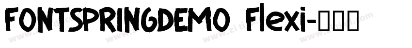 FONTSPRINGDEMO Flexi字体转换
